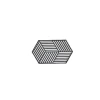 Dessous de plat doucble Hexagone silicone noir 24 x 14 cm