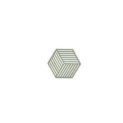 Dessous de plat Hexagone silicone romarin 16 x 14 cm