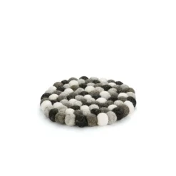 Dessous de plat Lana rond noir blanc et gris ø 21 cm