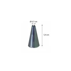 Douille cannelée C6 6 dents inox