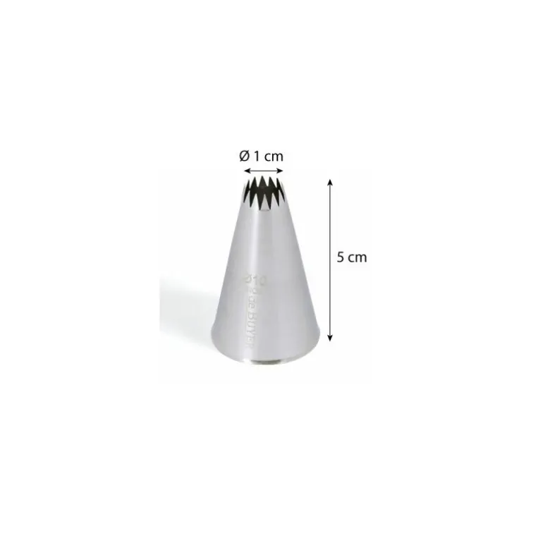 Douille à petit four 14 dents inox ø 1 cm