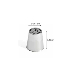 Douille russe à fleur 246 inox ø 2,6cm