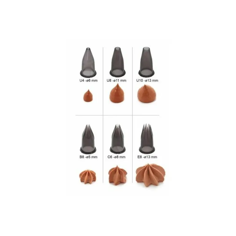 Douilles Classic tritan et support pour tube piston - lot de 6