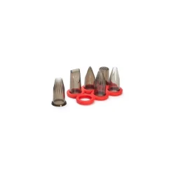 Douilles Creatif tritan et support pour tube piston - lot de 6