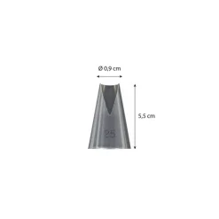 Douille St-Honoré inox ø 0,9cm
