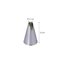 Douille St-Honoré inox ø 1,1 cm