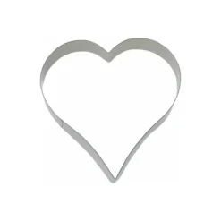 Emporte pièce inox cœur 12 cm