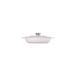 Faitout fonte émaillée pétales shell pink ø 26 cm