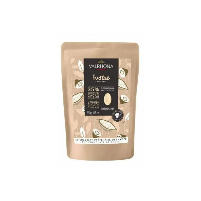 Fèves chocolat blanc Ivoire 35% 250 g