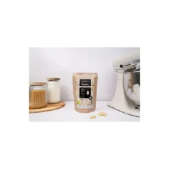 Fèves chocolat blanc végétal Amatika 35 % - 250g
