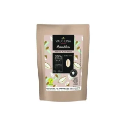 Fèves chocolat blanc végétal Amatika 35 % - 250g