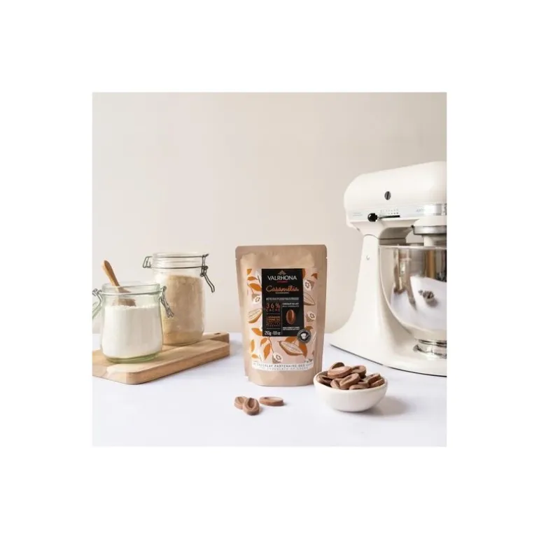 Fèves chocolat lait Caramelia 36% 250 g