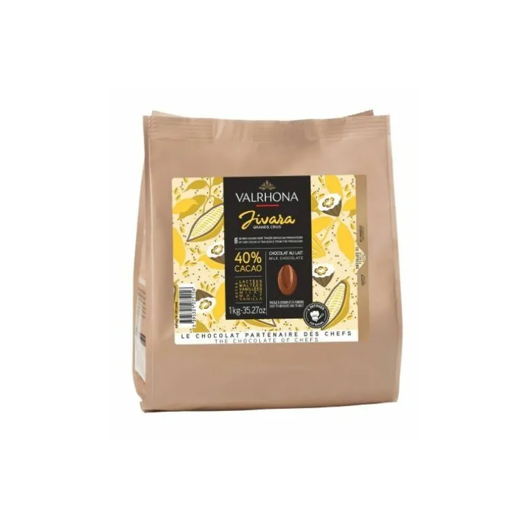 Fèves chocolat lait Jivara 40% 1 kg
