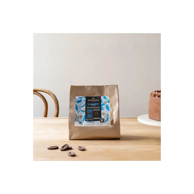 Fèves chocolat noir Caraibe 66% 1 kg