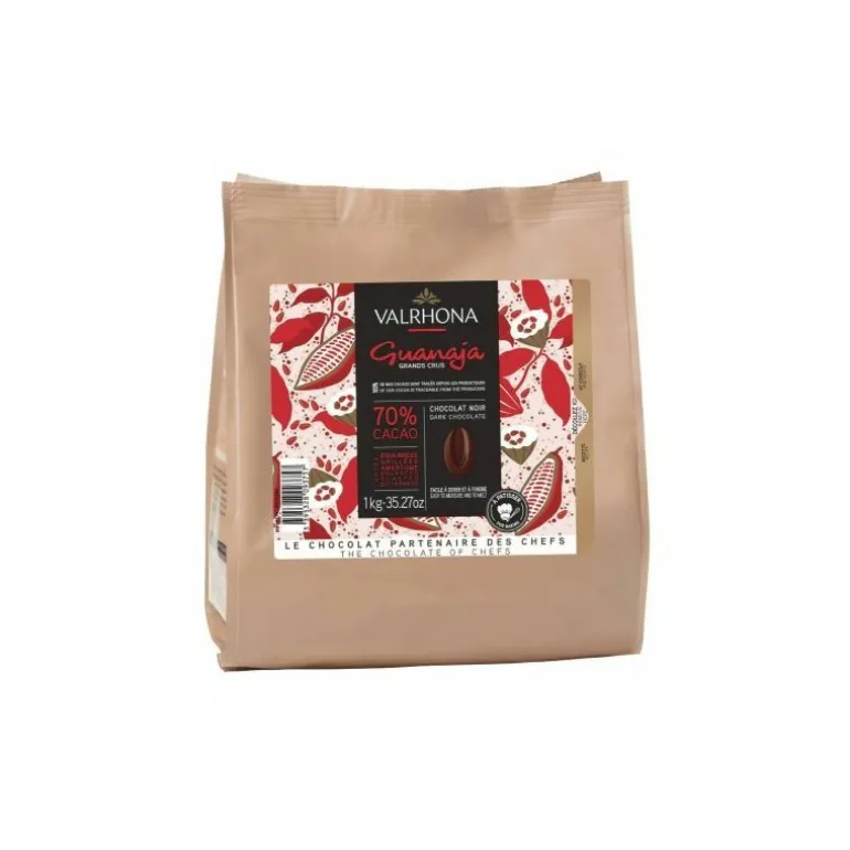 Fèves chocolat noir Guanaja 70% 1 kg