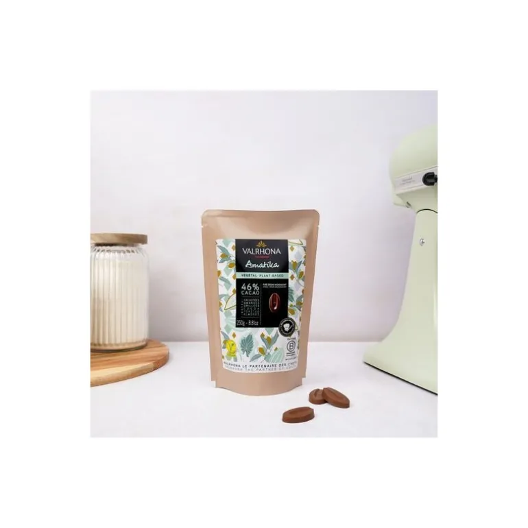 Fèves chocolat végétal Amatika 46% - 250g
