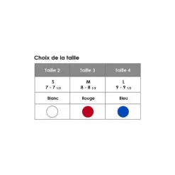 Gant cotte de maille sangle reversible bleu L