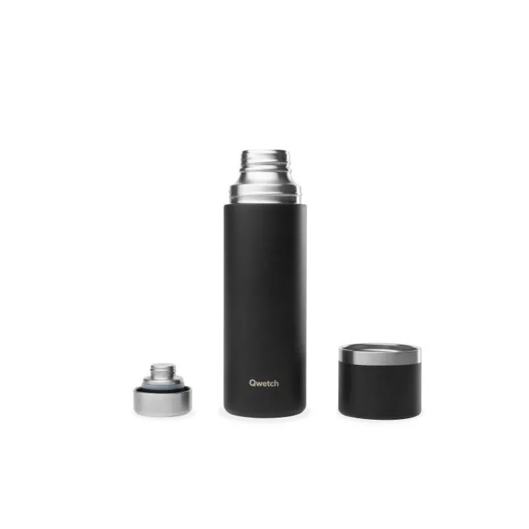 Gourde thermos isotherme noir 75 cl