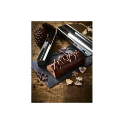Gouttière à bûche ronde fine démontable 30 cm