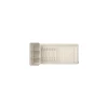 Égouttoir à vaisselle compact beige 46,3 x 20 x 12,5 cm