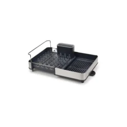 Égouttoir à vaisselle extensible inox gris