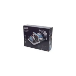 Égouttoir vaisselle extensible XXL inox gris