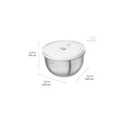 Lot de bols en inox Fresh & Save avec couvercle 12 - 18 - 24 cm