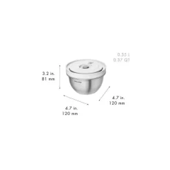 Lot de bols en inox Fresh & Save avec couvercle 12 - 18 - 24 cm