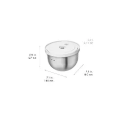 Lot de bols en inox Fresh & Save avec couvercle 12 - 18 - 24 cm