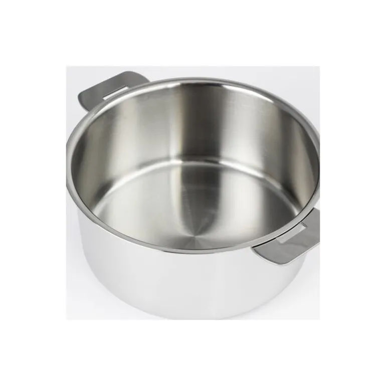 Lot de 4 casseroles Mutine Amovible inox avec 2 poignées