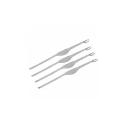 Lot de 4 curettes à crustacés inox