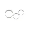Lot de 3 emporte-pièces inox rond de 4, 5 et 6 cm
