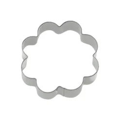 Lot de 3 emporte-pièces inox rosace de 4, 5 et 6 cm