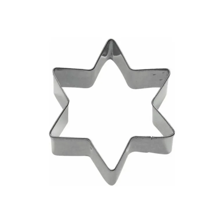 Lot de 3 emporte-pièces inox étoile de 4, 5 et 6 cm