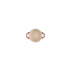 Mini cocotte en céramique ronde cerise ø 10cm