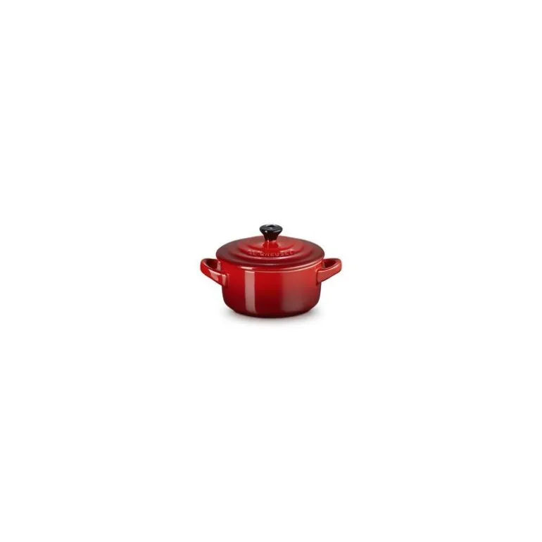 Mini cocotte en céramique ronde cerise ø 10cm