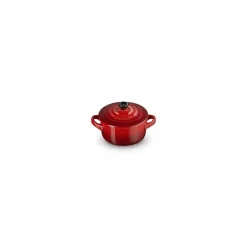 Mini cocotte en céramique ronde cerise ø 10cm