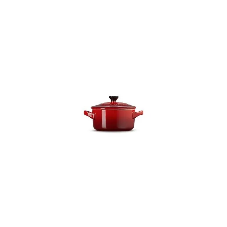 Mini cocotte en céramique ronde cerise ø 10cm