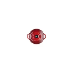 Mini cocotte en céramique ronde cerise ø 10cm