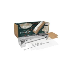 Moule à bûche XXL extensible inox 28-45 cm