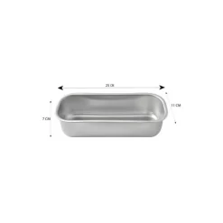 Moule à cake inox nid d'abeille 25 x 11 x 7 cm
