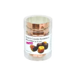 Moule cannelé cuivre ø 3,5 cm - par 4