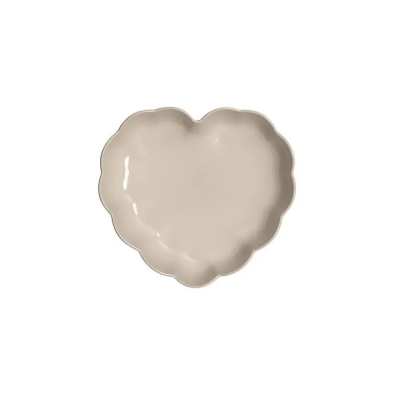 Moule coeur céramique Madeleine argile 26,5 cm