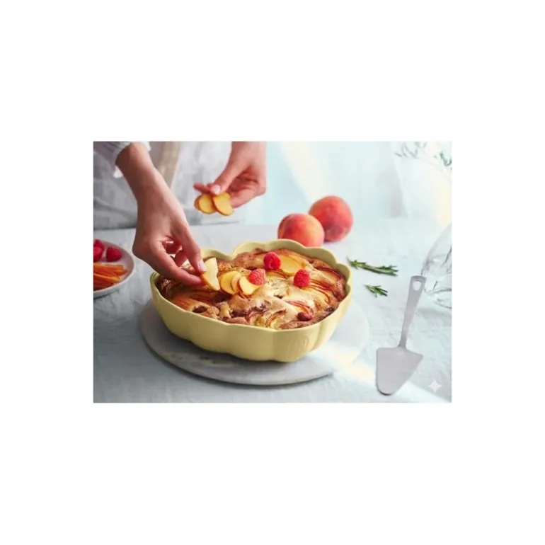 Moule Coeur Madeleine jaune vanille 26,5 cm
