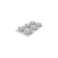 Moule 3D silicone mini Wave 6 empreintes ø 7,3 cm