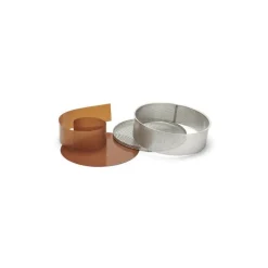 Moule à manqué fond amovible inox perforé ø 24 cm
