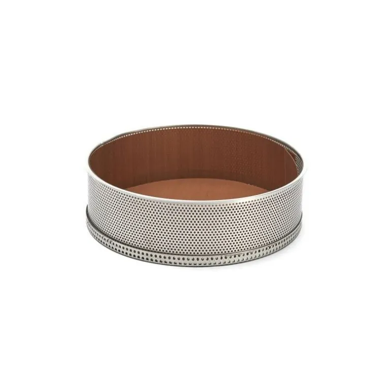 Moule à manqué fond amovible inox perforé ø 24 cm