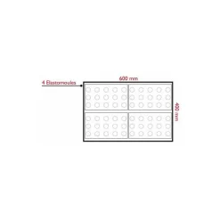Moule 6 muffins Moul'flex 30x17,6cm