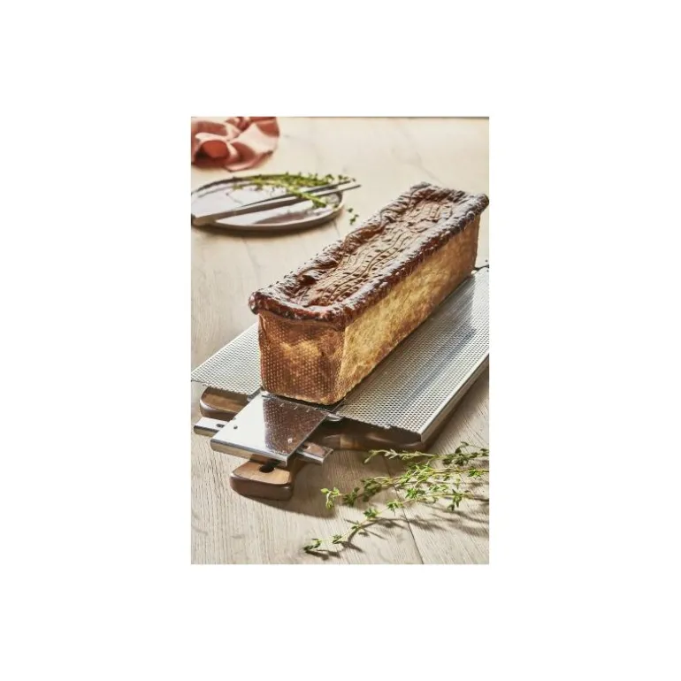 Moule rectangulaire pliant inox 35x7x7,5cm