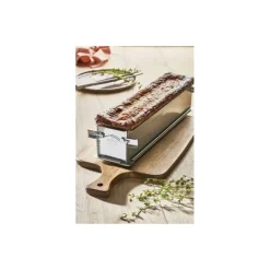 Moule rectangulaire pliant inox 35x7x7,5cm